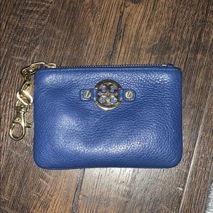 Tory Burch dark blue coin purse!